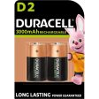 Duracell Rechargeable D 3000 mAh Batteries, pack of 2 For Cheap