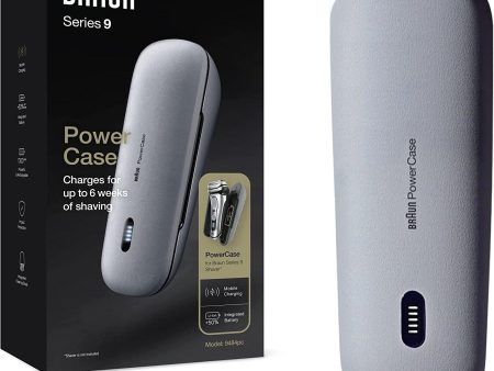 Braun PowerCase, Electric Shaver Charging Case, Compatible with Braun Series 9 & 8 Shavers,6 Weeks of Shaving Online