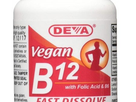 DEVA - Vegan Fast Dissolve Vitamin B-12, 1000 mcg - 90 Tablets For Discount