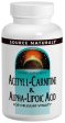 SOURCE NATURALS - Acetyl L-Carnitine  Alpha-Lipoic Acid - 120 Tablets on Sale