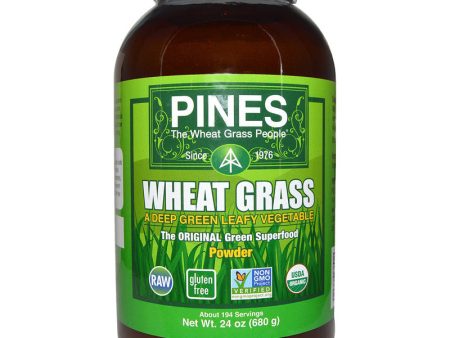 PINES - Wheat Grass Powder - 24 oz. (680 gm) For Cheap