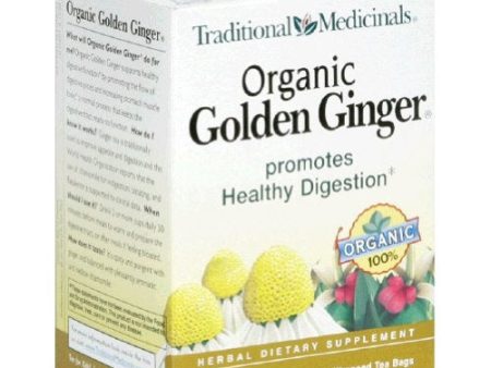 TRADITIONAL MEDICINALS - Organic Golden Ginger - 16 Tea Bags Sale