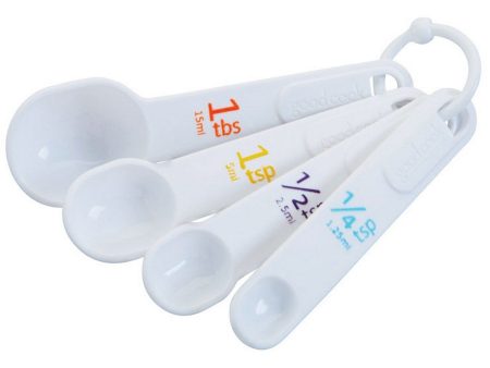 GOOD COOK - Plastic Measuring Spoons Classic Set - 4 Pieces Hot on Sale