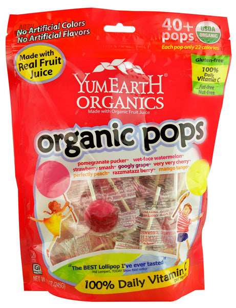 YUMMY EARTH - YumEarth Organics Assorted Fruit Pops 40+ - 8.5 oz. Fashion