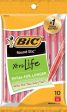 BIC - Round Stic Ball Pens Medium Point Red - 10 Pens Fashion